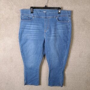 Levis Jeans Women 20 Blue Pull On Capri Medium Wash Signature Denim Stretch